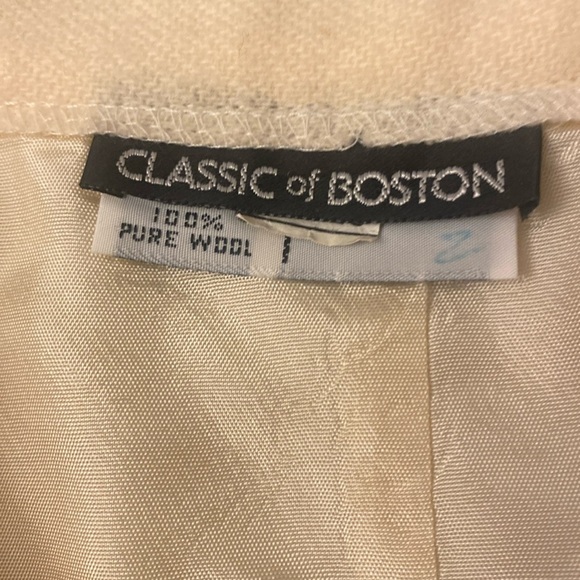 Vintage Pencil Skirt Wool MEDIUM 
Buttermilk Yellow - Picture 3 of 8